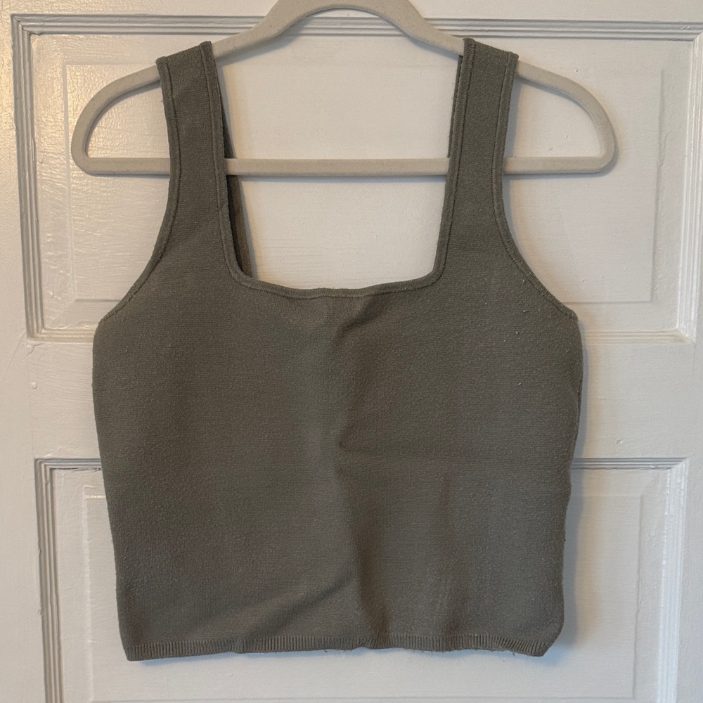 Abercrombie Women's Olive Green Tank Top
